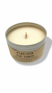 Flat-tin the curve - Citrus (Soy Wood Wick Candle) - The Naked Soaps Co