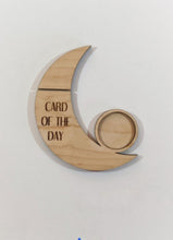 Load image into Gallery viewer, Crescent Moon Tarot Card Stand and Candle Holder - Card of the Day - The Naked Soaps Co
