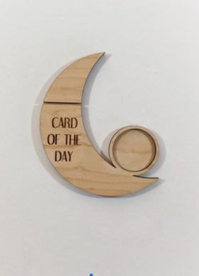 Crescent Moon Tarot Card Stand and Candle Holder - Card of the Day - The Naked Soaps Co