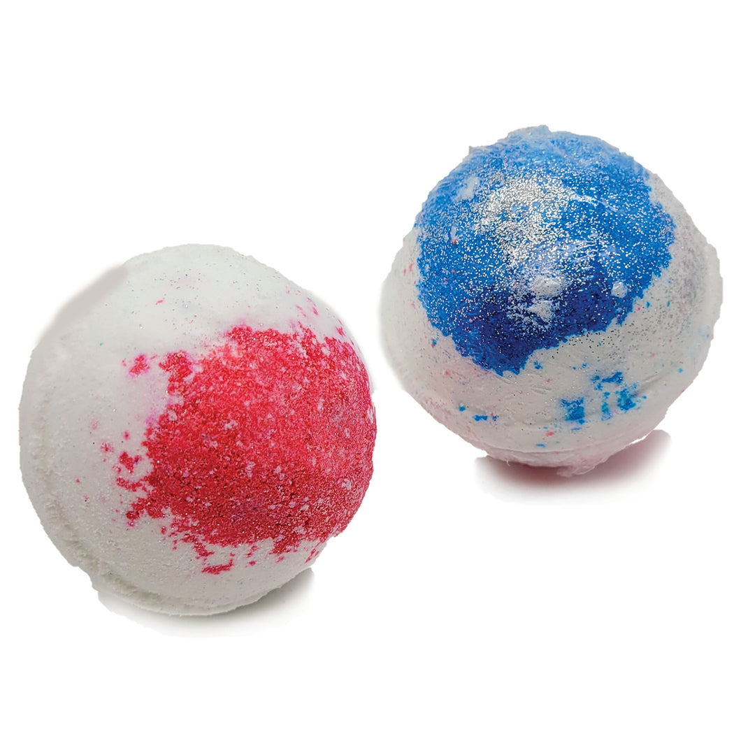 Shea Butter Bath Bombs -BB- Red, White & Fruit - The Naked Soaps Co