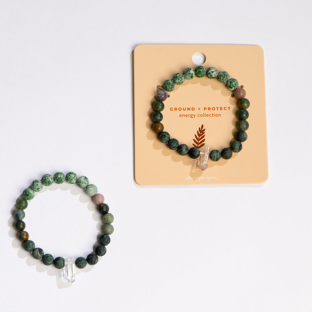 Energy Collection: Ground + Protect Bracelet - The Naked Soaps Co