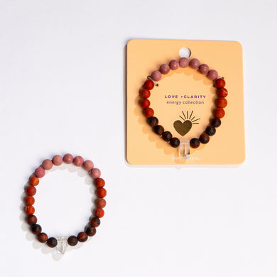 Energy Collection: Love + Clarity Bracelet - The Naked Soaps Co